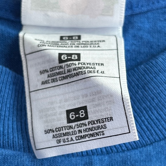 DISNEY ON ICE THE LITTLE MERMAID SEBASTIAN PROMO TEE SHIRT KID’S SZ. 6/8 BLUE - Picture 6 of 6